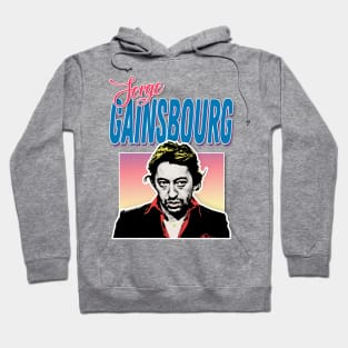 Serge Gainsbourg /\/\/\ 80s Aesthetic Tribute Design Hoodie